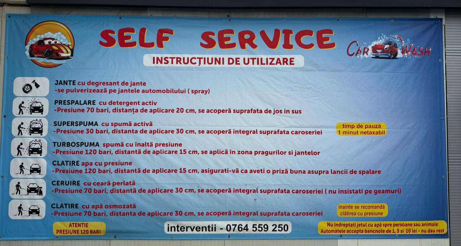 Instrucțiuni de utilizare self-service